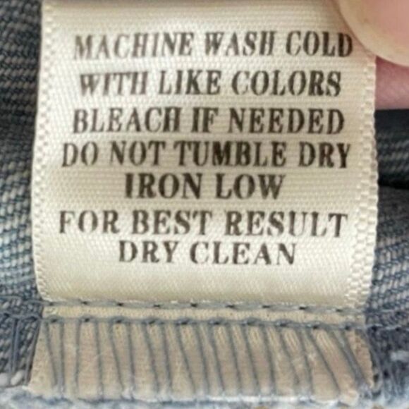 Very J Floral Embroidered Jean Skirt Blue Denim Mini Light Wash Hi-Rise L - Picture 6 of 6